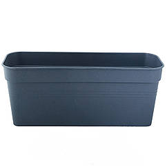 Вазон балконний Глорія 40х18 см 6 л граніт Алеана