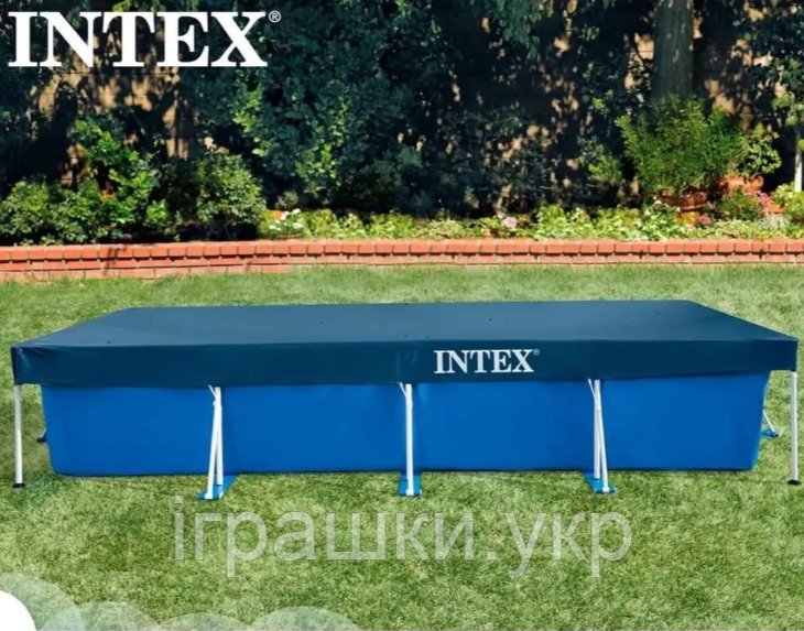 Тент - чохол для каркасного басейну Intex 28039, 460*226 см, фото 1