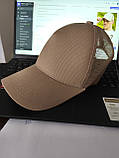 Жіноча літня кепка бейсболка бежевий із сіткою 507AF, фото 4