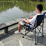 Розкладне крісло Lesko S4577 98*56*58 см туристичне, фото 3