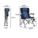 Розкладне крісло Lesko S4577 98*56*58 см туристичне, фото 5