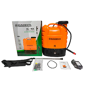 Акумуляторний садовий обприскувач ранцевий, для обприскування до 12 м, 16 л БУКОВИНА CL-16A