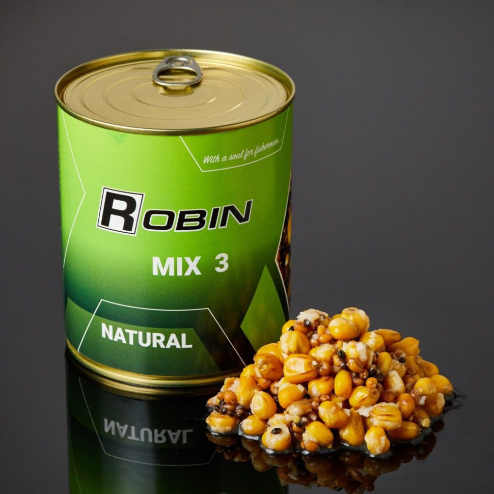 Готова зернова суміш Robin "MIX-3" 900 ml. ж/б Натурал