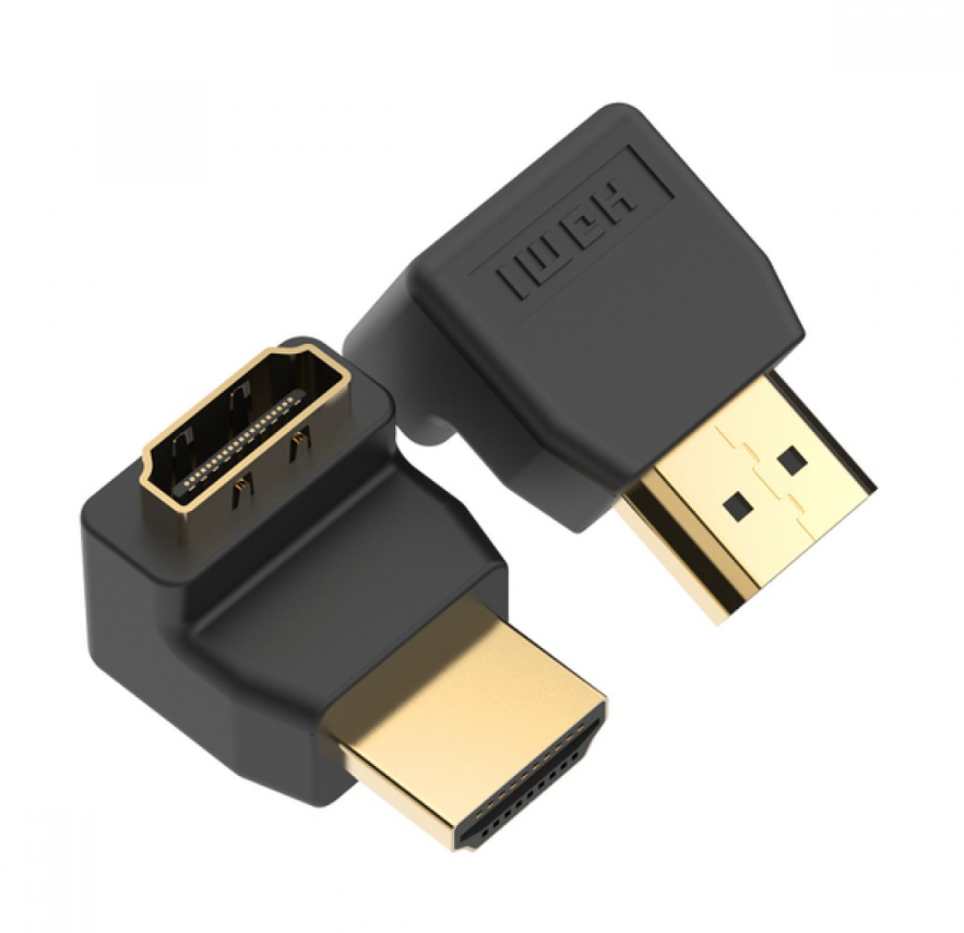 Кутовий перехідник HDMI F/HDMI M 90 градусів