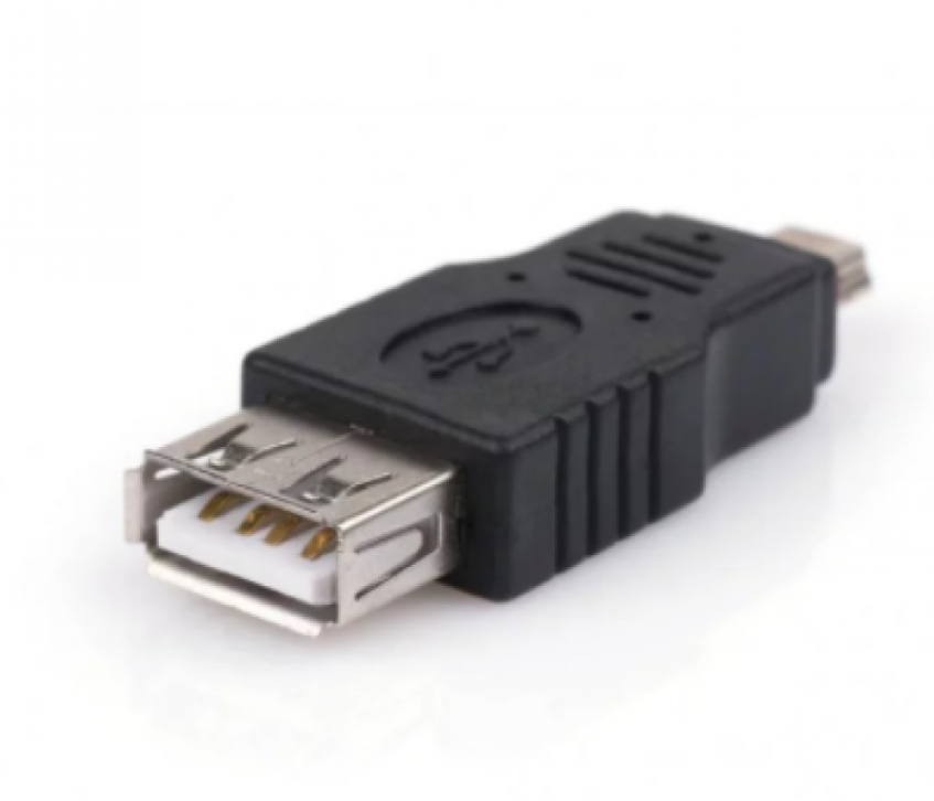 Перехідник USB 2.0 AF – Mini USB-5P (мама-тато)