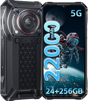 Захищений смартфон Oukitel WP33 Pro Black 5G NFC 8/256Gb 6,6" 22000 мА·год, фото 1
