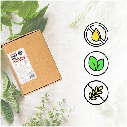 Паста Конжак - Фетучіні 1000 г безглютенова дієта KETO organic 1 кг ЧІТ, фото 1