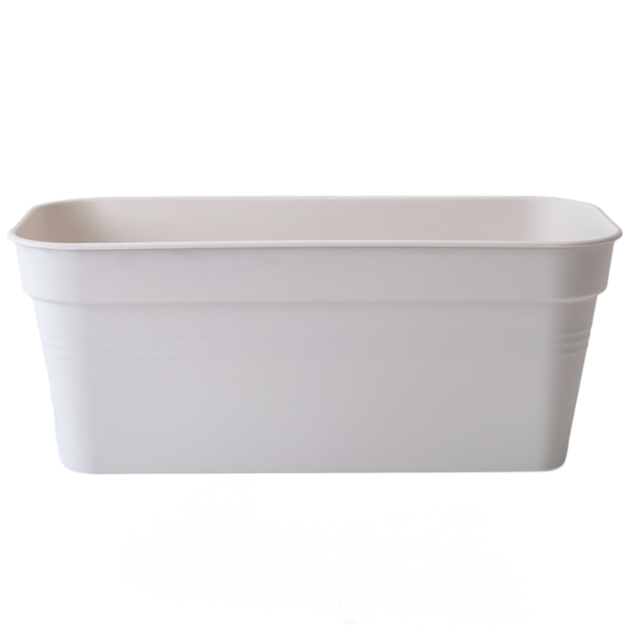 Вазон балконний Глорія 40х18 см 6 л біла троянда Алеана, фото 1