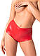 Шорти Noir Handmade F356 Red powerwetlook shorts — XL, фото 2