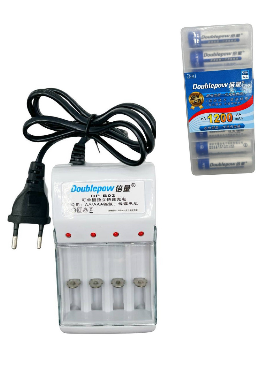 Зарядний АА + 8 акумуляторів 1200 mah для металошукачів md3010, md9020, md6250, md6350