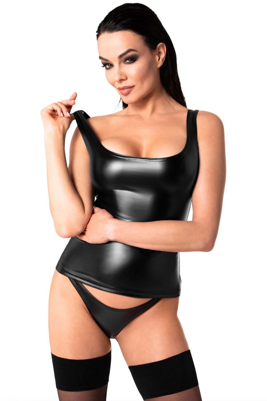 Топ Noir Handmade F346 Powerwetlook top - M
