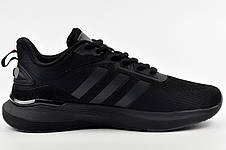 Кросівки чорні Adidas Feather чоловічі сітка, фото 4
