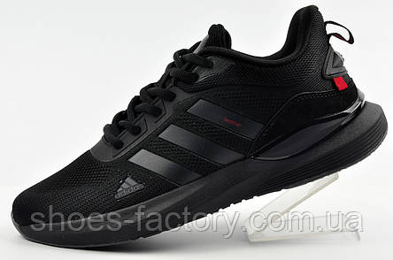 Кросівки чорні Adidas Feather чоловічі сітка, фото 1