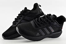 Кросівки чорні Adidas Feather чоловічі сітка, фото 6