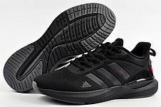 Кросівки чорні Adidas Feather чоловічі сітка, фото 3