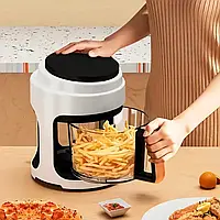 Білий  Аерофритюрниця безмасляна сенсорна на 6л Gold Diamond TK9905 3200Вт