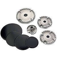 Універсальний комплект конфорок із кришками для газової плити (Nord, Greta, Hansa, Kaiser, Indesit, Gorenje)