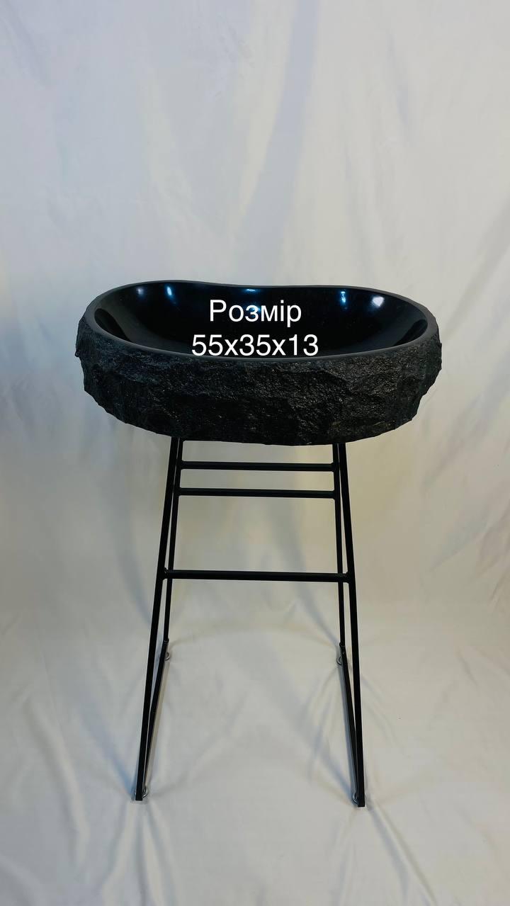 Раковина з граніту Габро Ал 55х35х13, Ал