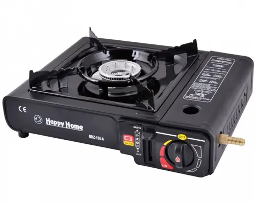 Портативна газова плита HAPPY HOME BDZ-155A + кейс