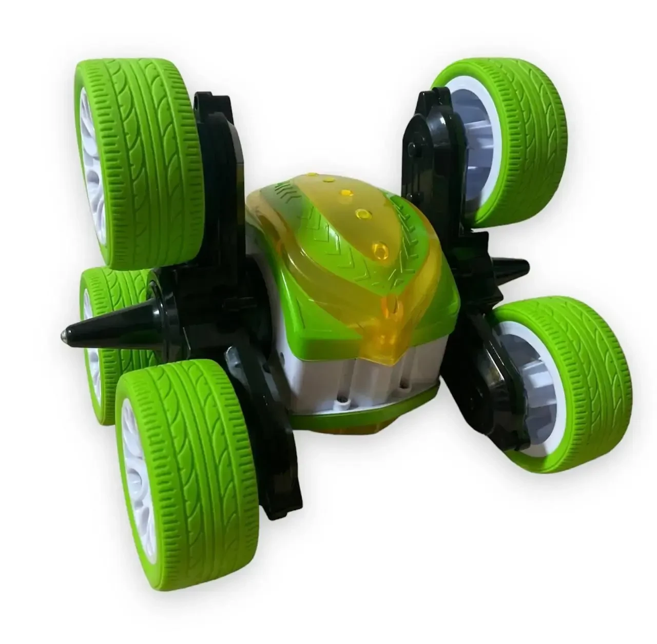 Машинка-перевертень на радіокеруванні Stunt car exciter Зелена, фото 1