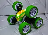 Машинка-перевертень на радіокеруванні Stunt car exciter Зелена, фото 3