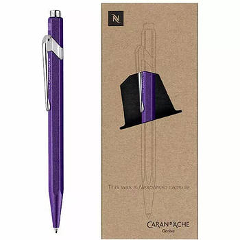 Ручка Caran d'ache 849 Nespresso Фіолетова + Подарунковий Бокс