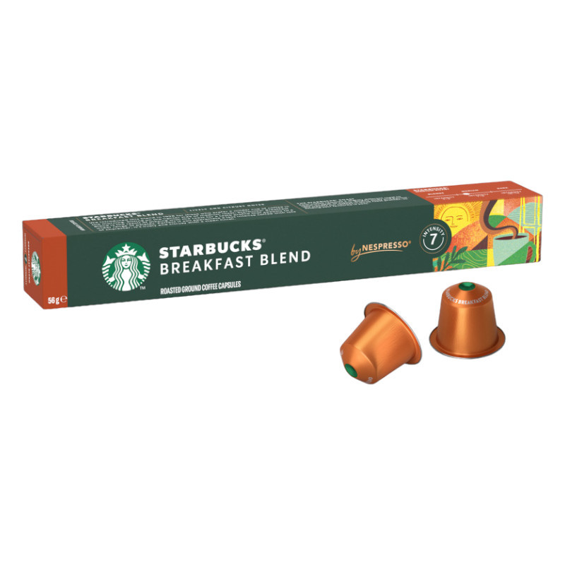 Кава в капсулах Starbucks Nespresso BREAKFAST BLEND 10шт, фото 1