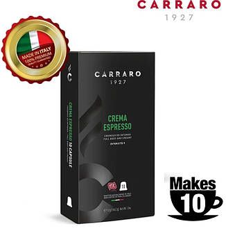 Кава в Капсулах Crema Espresso Carraro Nespresso 10 шт