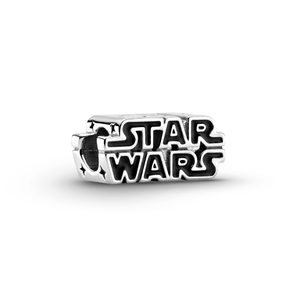Срібна намистина Пандора  з 3D логотипом "Star Wars" 799246C01