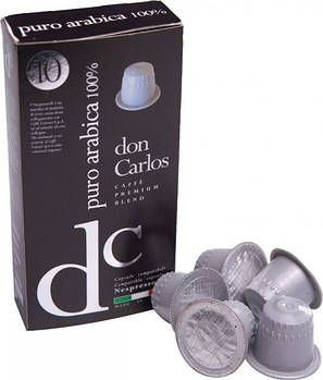 Капсули Carraro don Carlos Puro Arabica 100% Nespresso