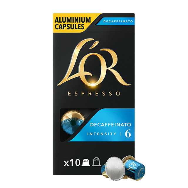 Кава в капсулах LOR Espresso Decaffeinato (без кофеїну) 10 шт, сумісні з Nespresso*, 100% Арабіка - фото 1 - id-p1606316437