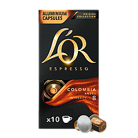 Кава в капсулах LOR Espresso Colombia 10 шт, сумісні з Nespresso*, 100% Арабіка