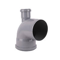 Коліно каналізаційне з відводом TA Sewage 50х110х110, 90° (назад)