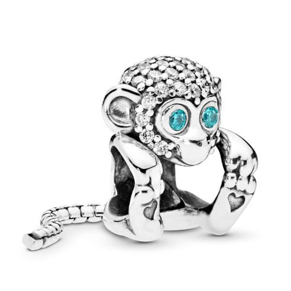 Срібна намистина Пандора  798054CZ