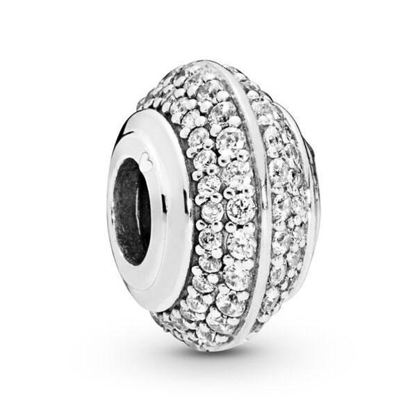Срібна намистина Пандора  798066CZ
