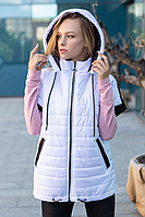 Жіночий стильний жилет Нінель білого кольору