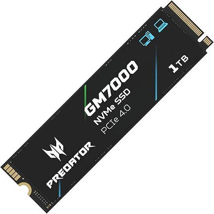 Predator M.2 SSD 1 ТБ GM7000 з DRAM Cache NVMe 1.4 2280 PCIe Gen4×4 Надшвидкісний, фото 1
