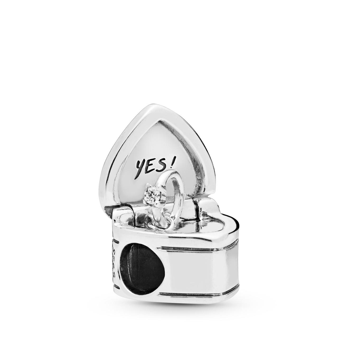 Срібна намистина Пандора  "Yes!" 798072CZ