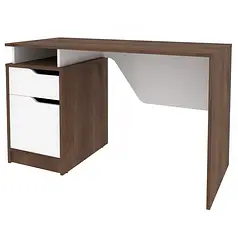 NORD 2L стіл письмовий дуб експресив бронзовий/білий діамант