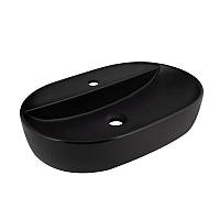 Раковина-чаша Qtap Scorpio 610x400x120 Matt black QT142203MBMBN