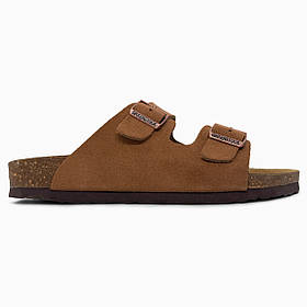 Стильні шльопанці унісекс Birkenstock Arizona Coffe. Класні шльопки чоловічі і жіночі Біркеншток.