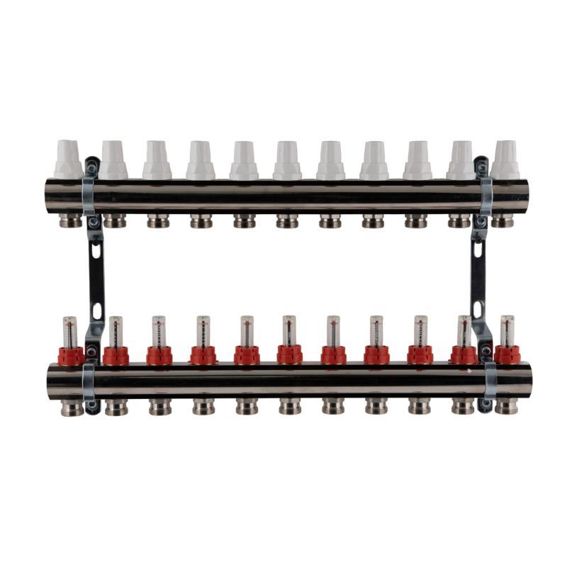 Колектор з витратомірами SD Plus 1" 11 виходів SDO235W11, фото 1