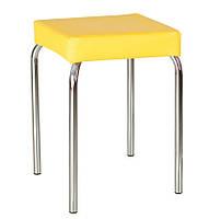 Табурет кухонний Tutti chrome екошкіра V-26 жовта (Новий Стиль ТМ)