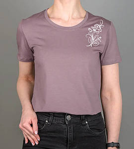 Футболка жіноча Rose 2582ж (Уп.4шт M-XXL), Суха троянда