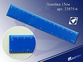 Лінійка кольорова 15 див.