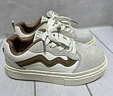 Дитячі стилькі кросівки кеди Jong Golg vans 34-37 бежеві, фото 3