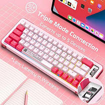 ROYALAXE Y68 TKL Бездротова механічна клавіатура Bluetooth 5.0/2.4G підсвіткою RGB для Windows і Mac,, фото 5
