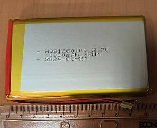 Акумулятор літієво-полімерний 10000 mAh, 3.7v, 1260110 з платою контролеру