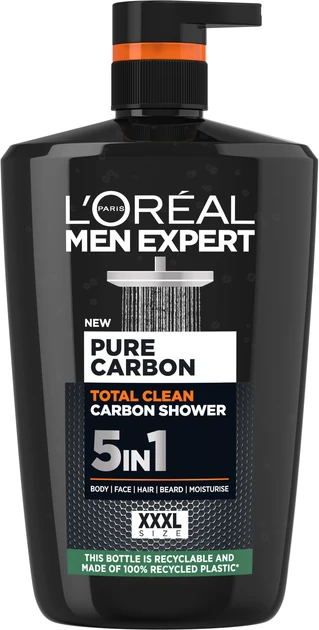 Гель для душу 5в1 L'Oreal Paris Men Expert Total Clean (1л.)