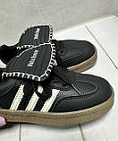 Дитячі стилькі кросівки кеди  Paliament adidas samba   32-37 чорні, фото 4